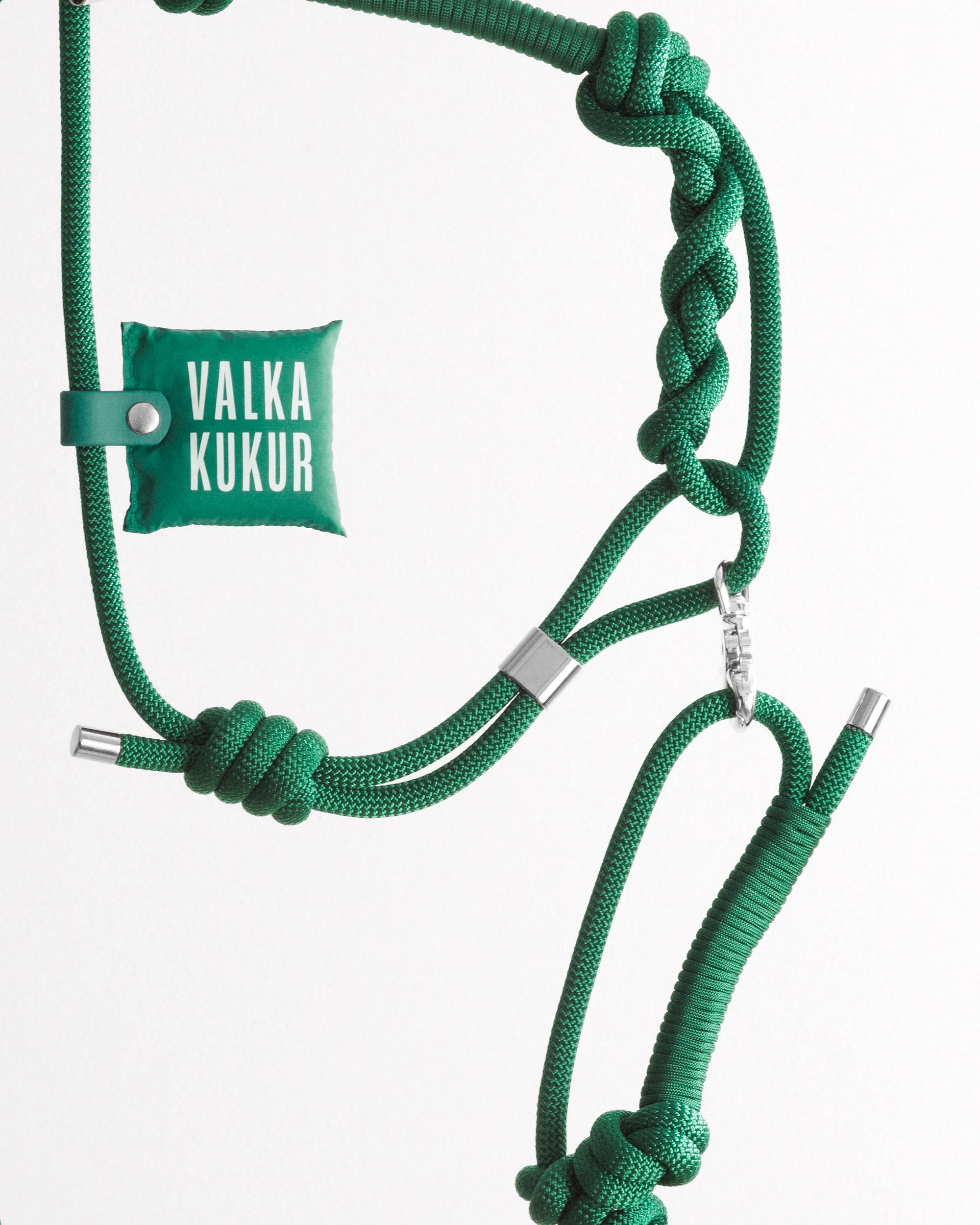 BOLD SET in Forest Green — VALKA KUKUR Modern sophsticated leashes